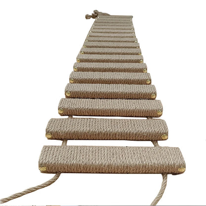 Various Sizes Cat Bridge Use for Cat Cage Sisal Rope Cat Ladder Pet Furniture Cat Step Scratcher Post Kitten Toys Cat Tree Tower