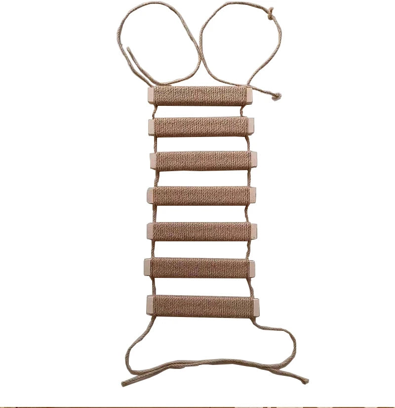 Various Sizes Cat Bridge Use for Cat Cage Sisal Rope Cat Ladder Pet Furniture Cat Step Scratcher Post Kitten Toys Cat Tree Tower