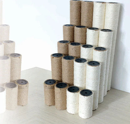 Cat Scratching Post for Cat Tree Tower DIY Cat Climbing Frame Replacement Post Sisal Rope Entangle Kitten Toy Scratch Furniture