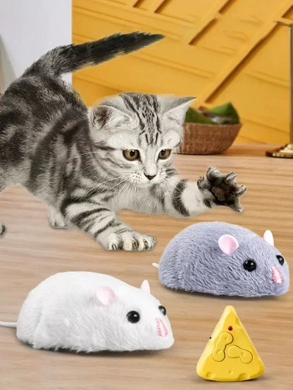 Vibrating Crawling, Pet Interactive Toys Battery Powered Plush Mouse, Automatic Escape Robots, Cat Toys, Electric Mouse, Toys,