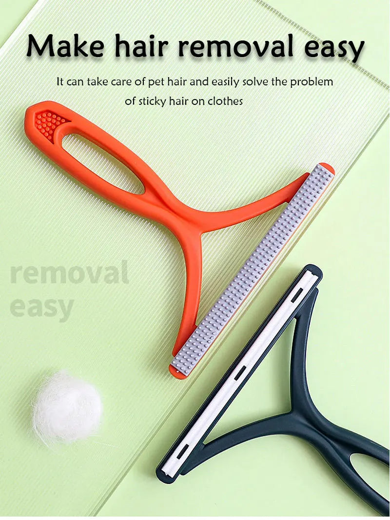 1pc 2-in-1 Double-Sided Pet Hair Remover & Lint Cleaner Tool | Sweater Cleaner, Fabric Shaver & Scraper for Clothes and Carpets