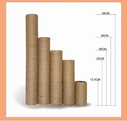 Cat Scratching Post for Cat Tree Tower DIY Cat Climbing Frame Replacement Post Sisal Rope Entangle Kitten Toy Scratch Furniture