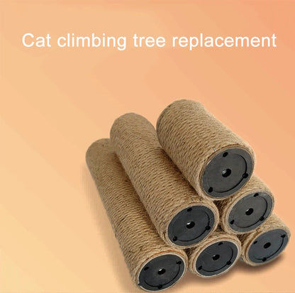 Cat Scratching Post for Cat Tree Tower DIY Cat Climbing Frame Replacement Post Sisal Rope Entangle Kitten Toy Scratch Furniture