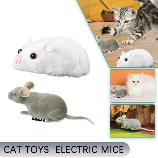 Vibrating Crawling, Pet Interactive Toys Battery Powered Plush Mouse, Automatic Escape Robots, Cat Toys, Electric Mouse, Toys,