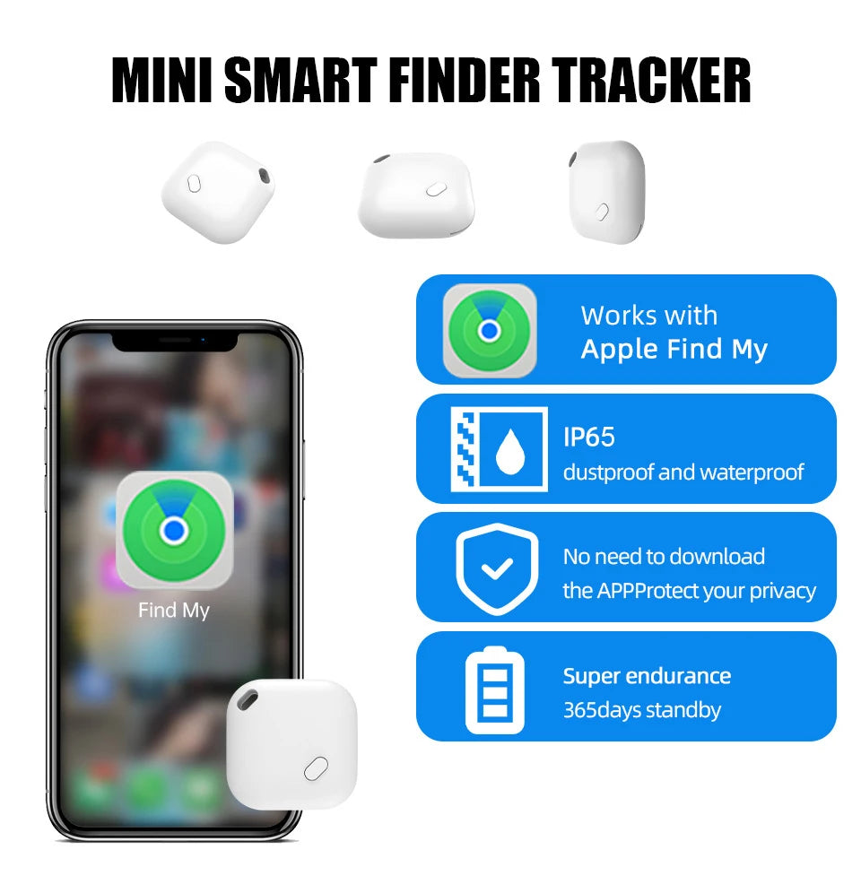 Mini Tracking Device For Apple Find My Key Smart iTag Child Finder Pet Car GPS Lost Tracker Smart Bluetooth Tracker IOS System