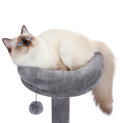 Luxury Pet Cat Tree House Condo Furniture Multi-Layer Cat Tower with Ladder Natural Sisal Scratching Post Climbing Jumping Toy