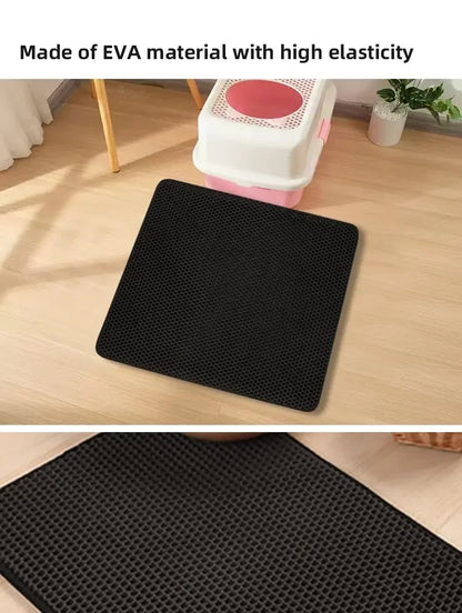 Pet litter mat non-slip mat washable cat mat pet supplies waterproof double layer pet litter mat