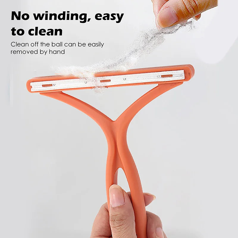 1pc 2-in-1 Double-Sided Pet Hair Remover & Lint Cleaner Tool | Sweater Cleaner, Fabric Shaver & Scraper for Clothes and Carpets