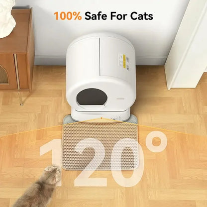 Meowant SC01 Self-Cleaning Cat Litter Box, Extra Large/Odor Removal/APP Control Smart Cat Litter Box with Mat & Liner