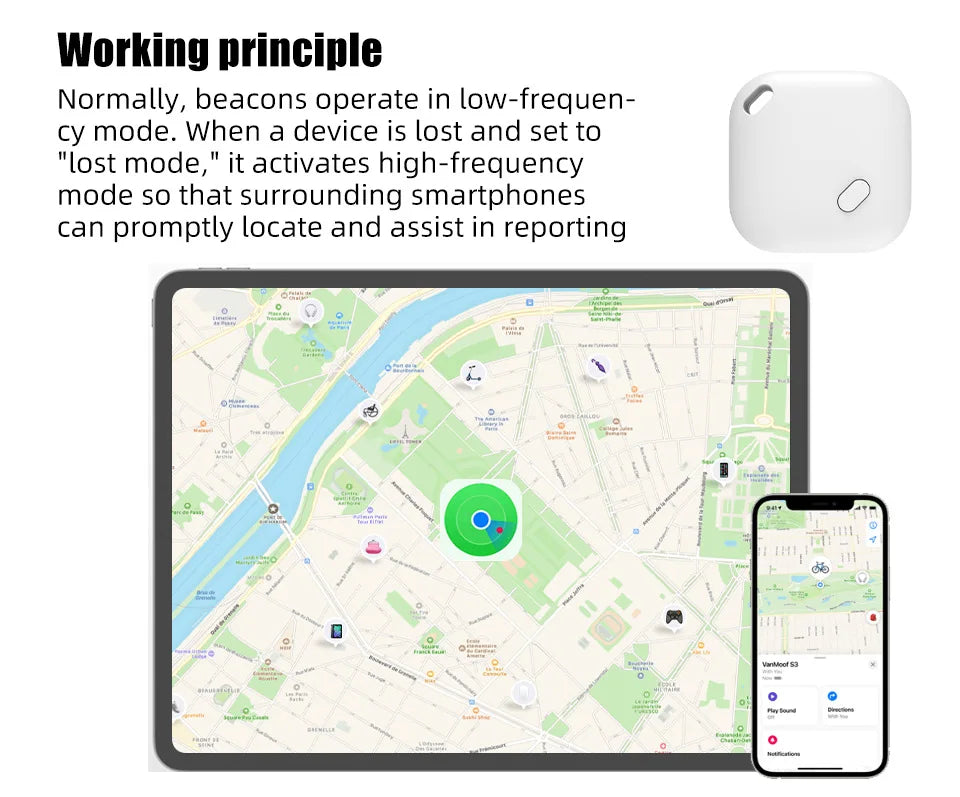Mini Tracking Device For Apple Find My Key Smart iTag Child Finder Pet Car GPS Lost Tracker Smart Bluetooth Tracker IOS System